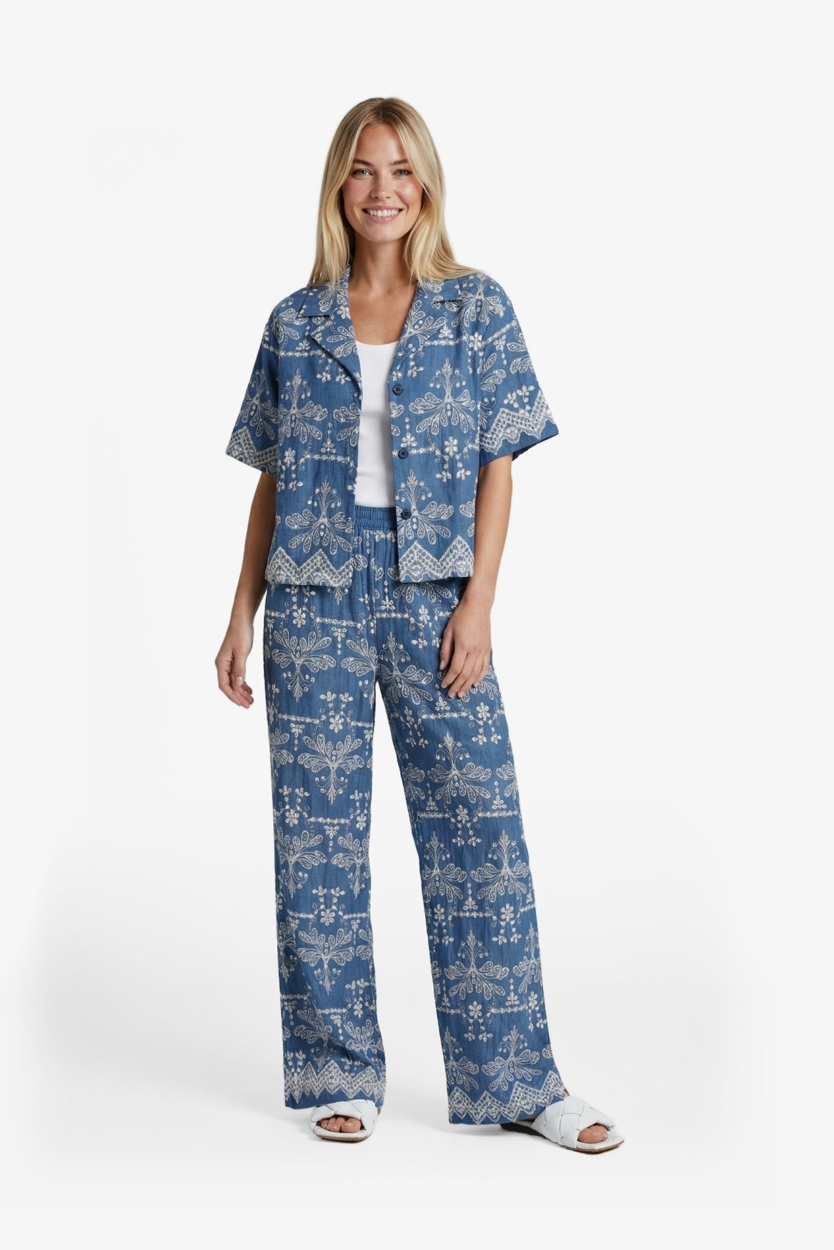 Maeva Bluse | Denim Mid Blue