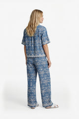 Maeva Blouse | Denim Mid Blue