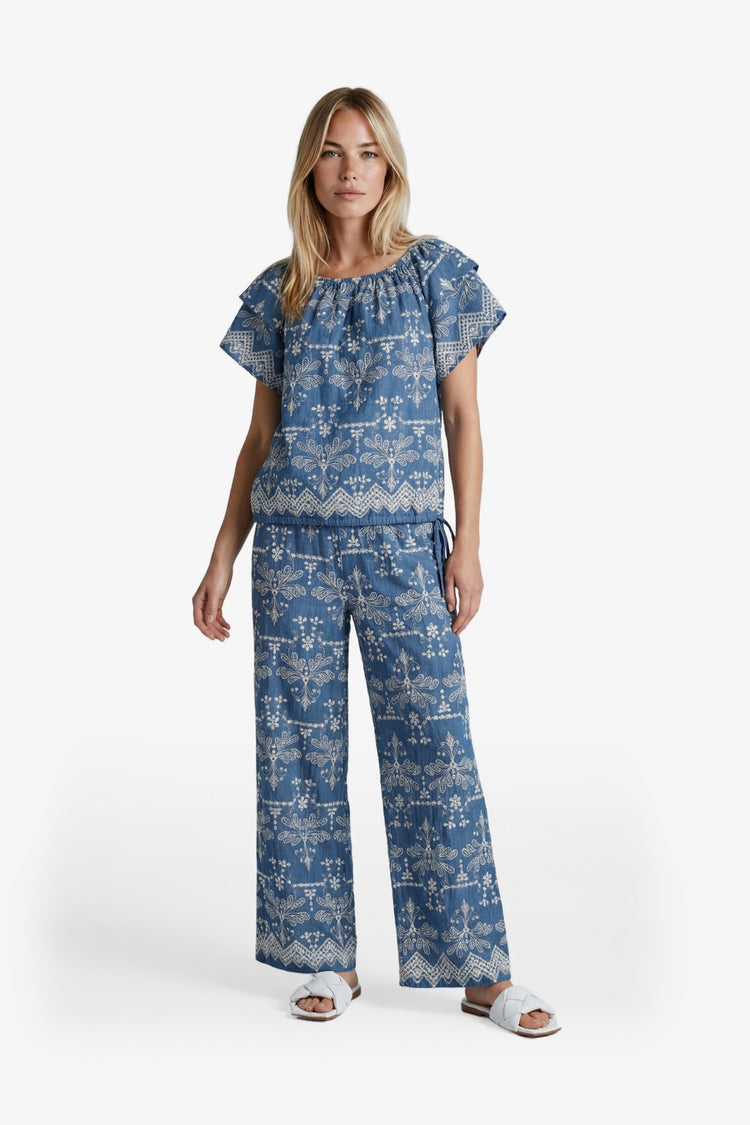 Minou Hose | Denim Mittelblau