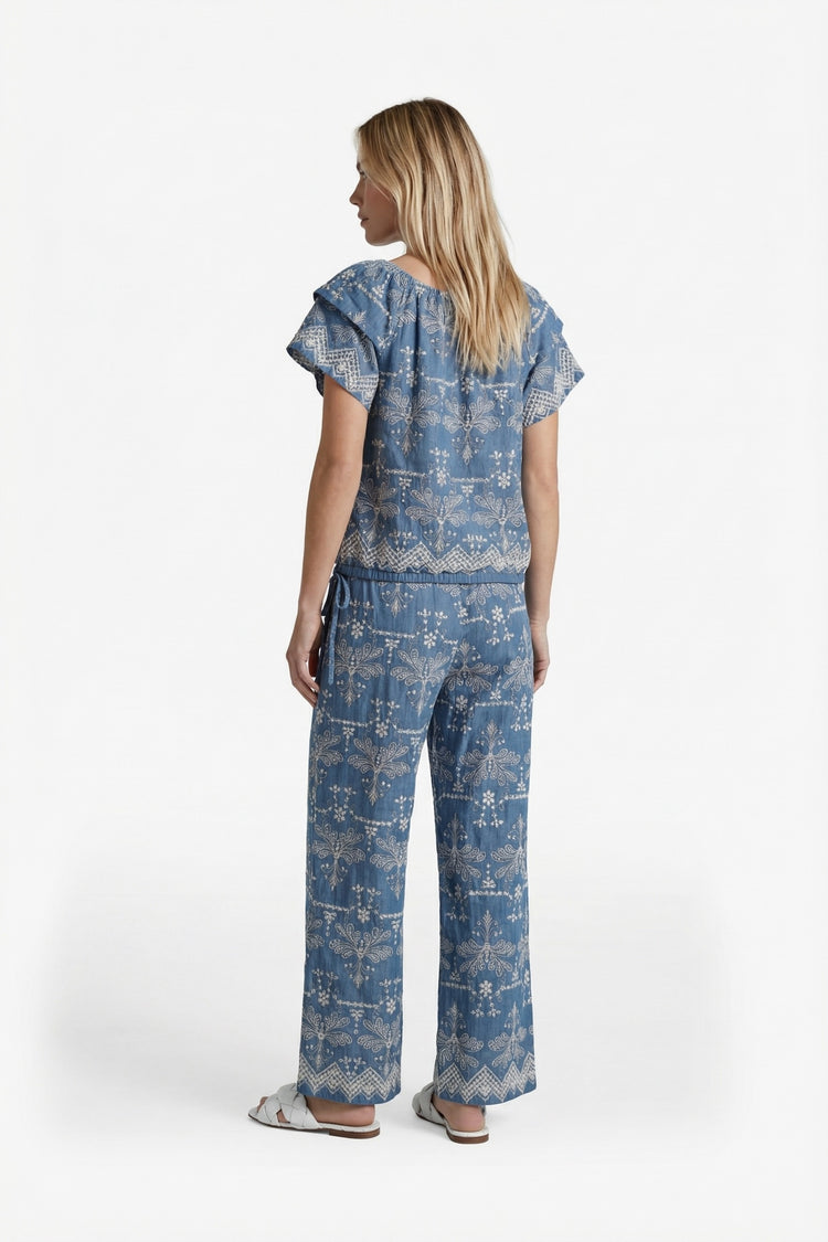 Minou Hose | Denim Mittelblau