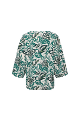 Wilhelmine top | Sand/Vintage Green