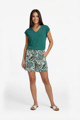 Nadine short | Sand/Vintage Green
