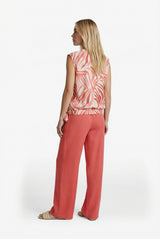 Karla top | Sand/Cranberry