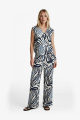 Sigrid broek | Sand/Light Jeans Blue