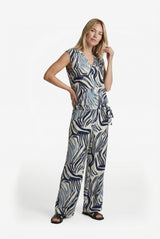 Sigrid broek | Sand/Light Jeans Blue