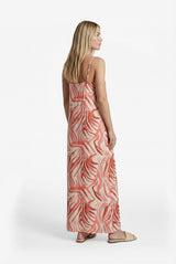 Thyra Kleid | Sand/Cranberry
