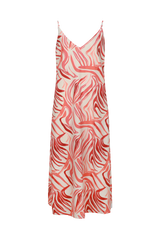 Thyra Kleid | Sand/Cranberry