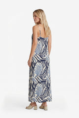 Thyra Kleid | Sand/Light Jeans Blue