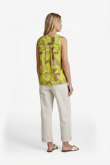 Dominica Top | Cyber Lime/Walnut