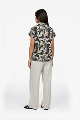Nanna Bluse | Schwarz/Sand