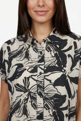 Nanna Bluse | Schwarz/Sand