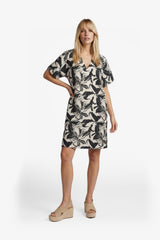 Oline dress | Black/Sand