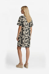 Oline dress | Black/Sand
