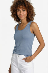 Estrella top | Light Jeans Blue