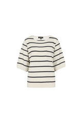 Genoveva Top | Sand/Schwarz