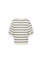 Genoveva Top | Sand/Schwarz