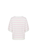 Genoveva Top | Wolle Weiß/Hübsches Rosa