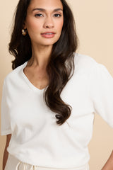 Ryan top | Wool White
