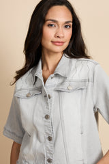 Evadne jacket | Denim Light Gray