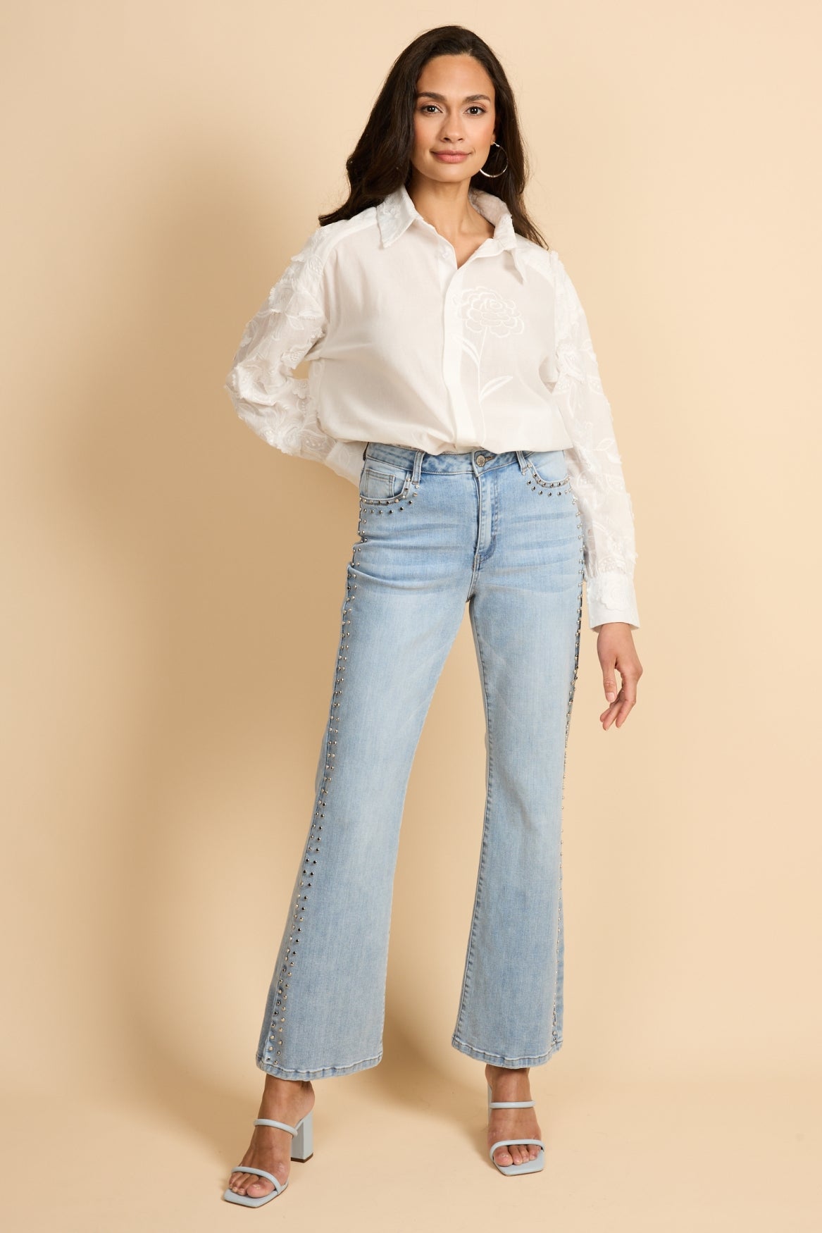 Aminta Jeans | Denim Hellblau