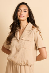 Maeva blouse | Kint Camel