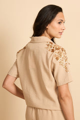 Maeva blouse | Kint Camel