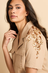 Maeva blouse | Kint Camel