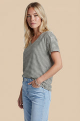 Tirza top | Black/Offwhite