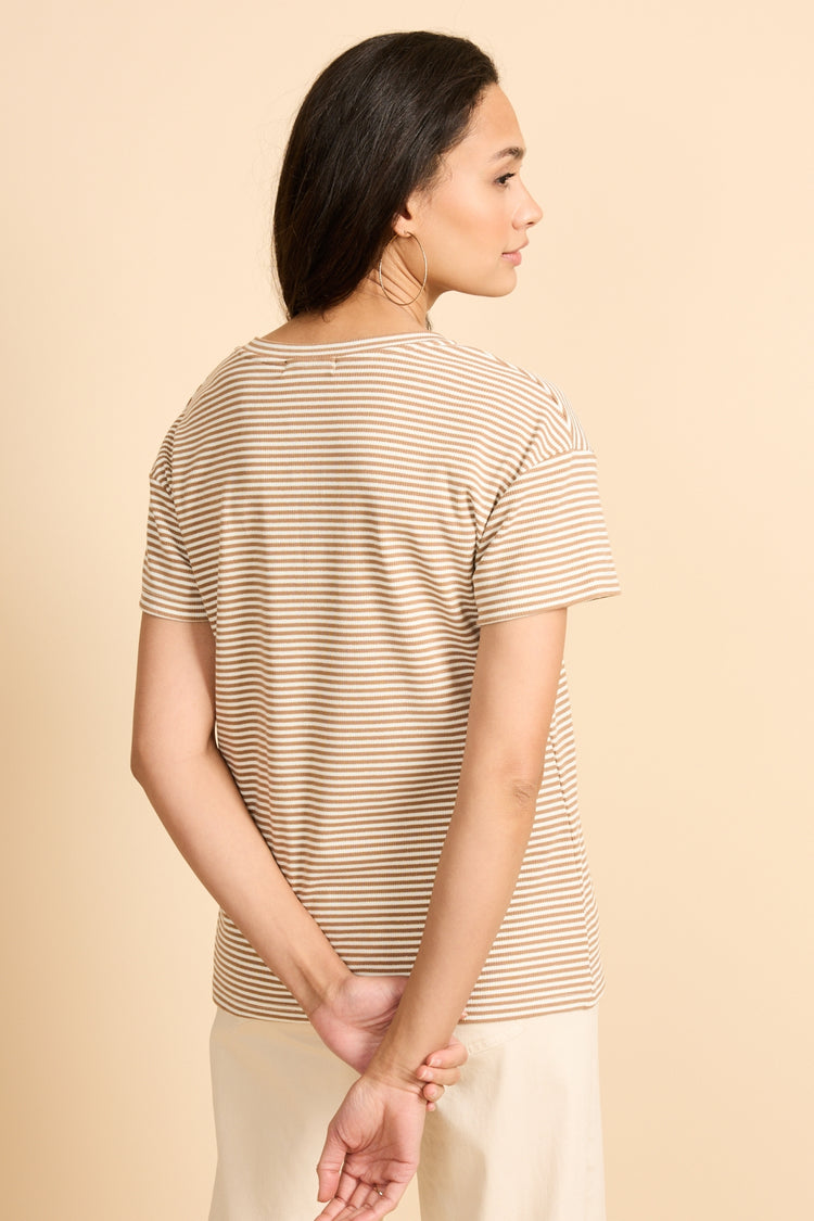 Tirza-Oberteil | Kint Camel/Offwhite