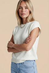 Kalani Top | Wolle Weiß