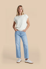 Kalani Top | Wolle Weiß