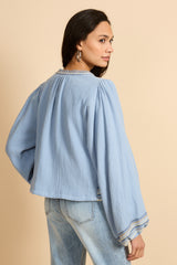 Xanthe blouse | True Blue