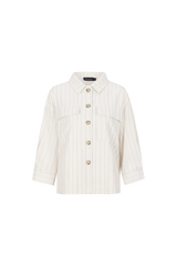 Bellamy-Bluse | Sand/Offwhite