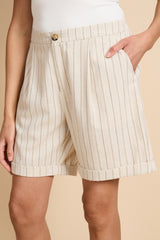 Cressida shorts | Sand/Offwhite