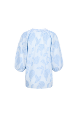Kairi blouse | Celestial Blue/Offwhite