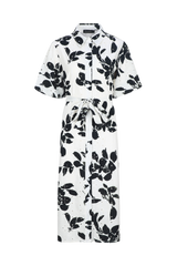 Zophia-Kleid | Offwhite/Schwarz