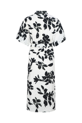Zophia-Kleid | Offwhite/Schwarz
