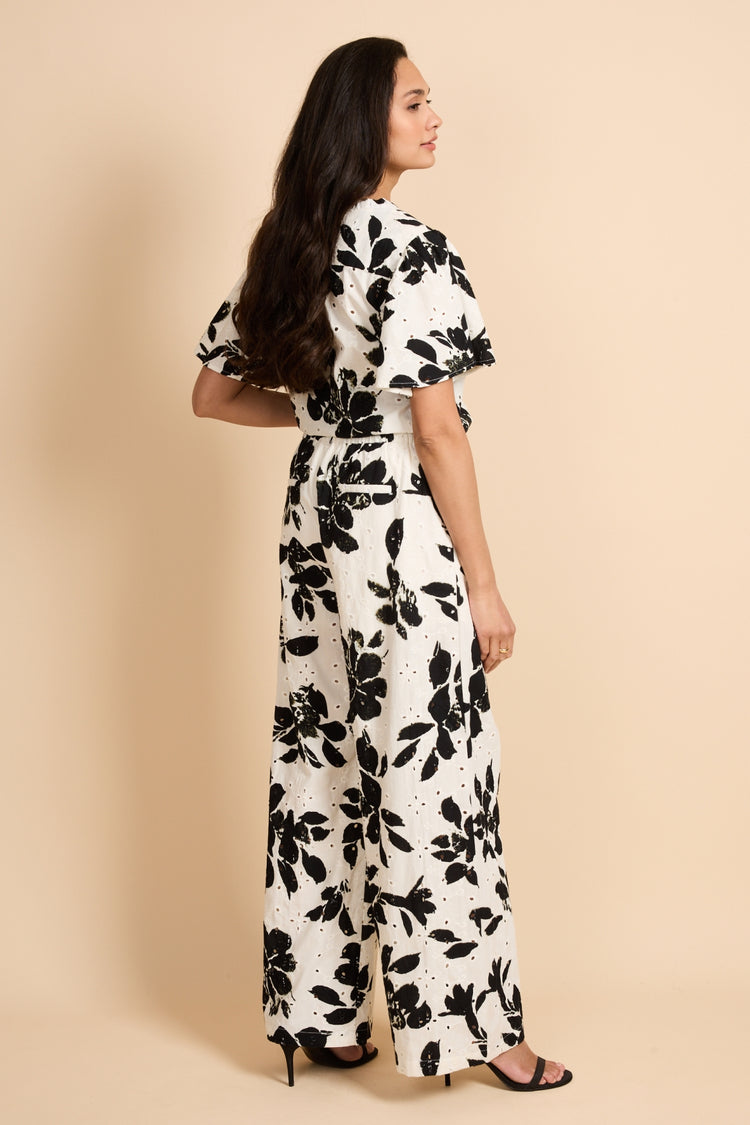 Aeris broek | Offwhite/Black