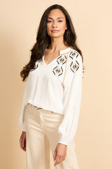 Xylia Top | Offwhite
