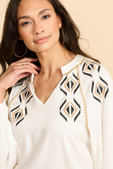 Xylia Top | Offwhite