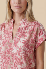 Devon top | Sand/Pretty Pink