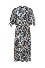 Evania-Kleid | Offwhite/Kint Camel