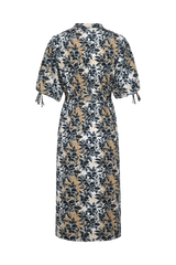 Evania-Kleid | Offwhite/Kint Camel