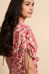 Evania-Kleid | Sand/Hübsches Rosa