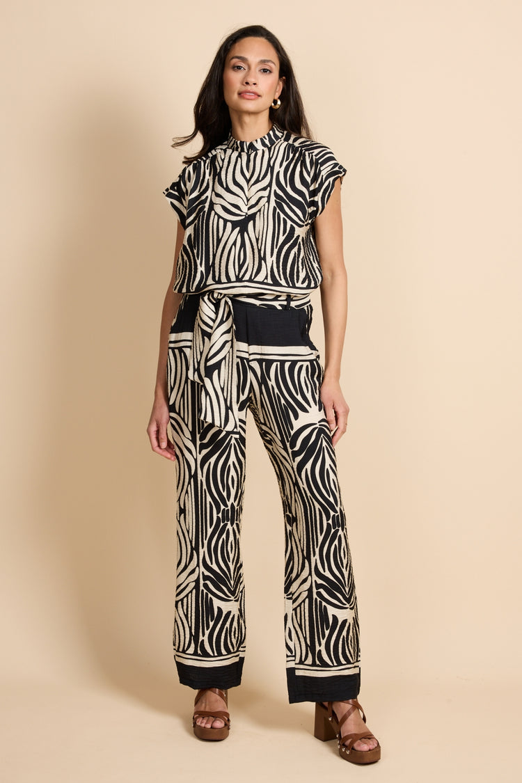 Ilsebel broek | Black/Sand