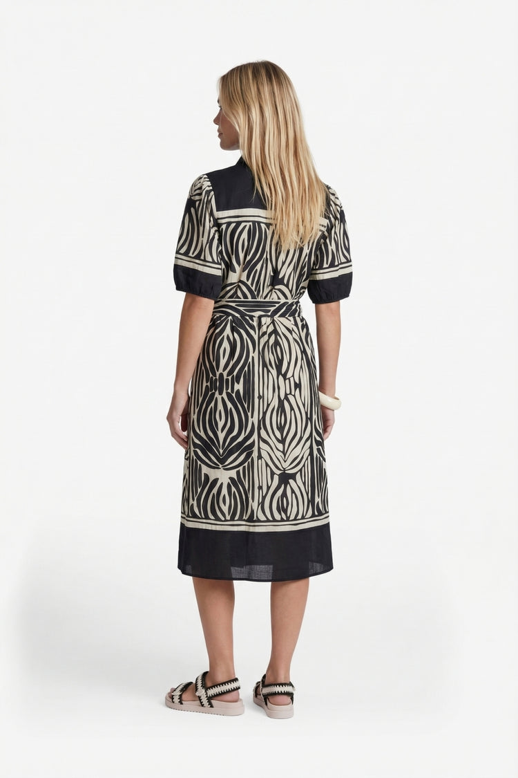 Jiska dress | Black/Sand