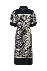 Jiska Kleid | Schwarz/Sand
