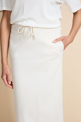 Suzette rok | Sand/Offwhite