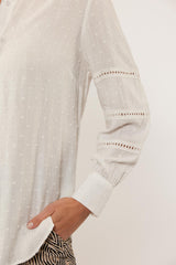 Mylie-Bluse | Cremefarben