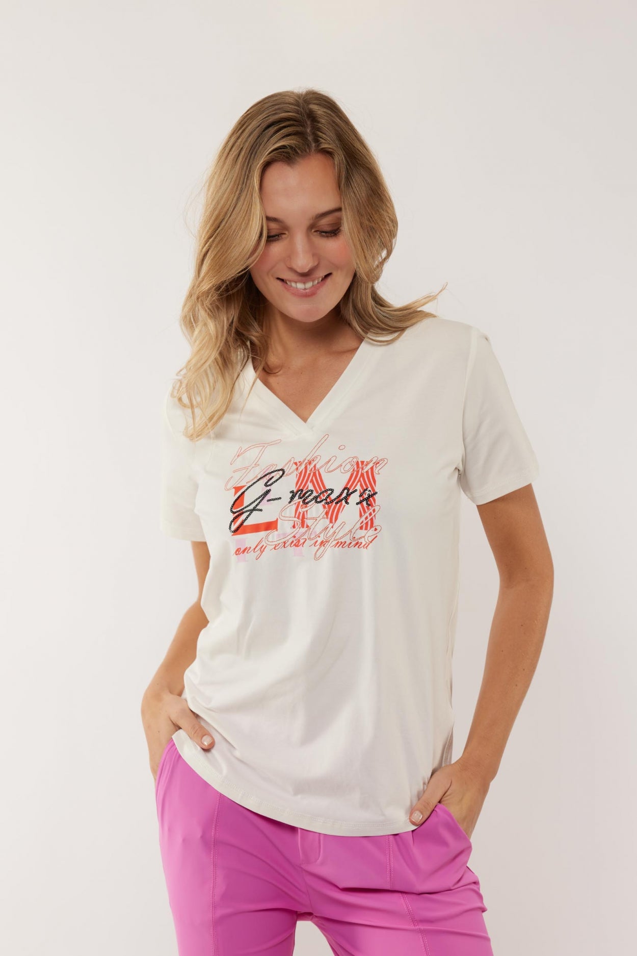 Ama-T-Shirt | Cremefarben